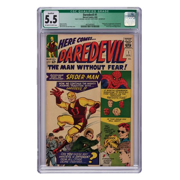 Daredevil #1 CGC 5.5 Qualified