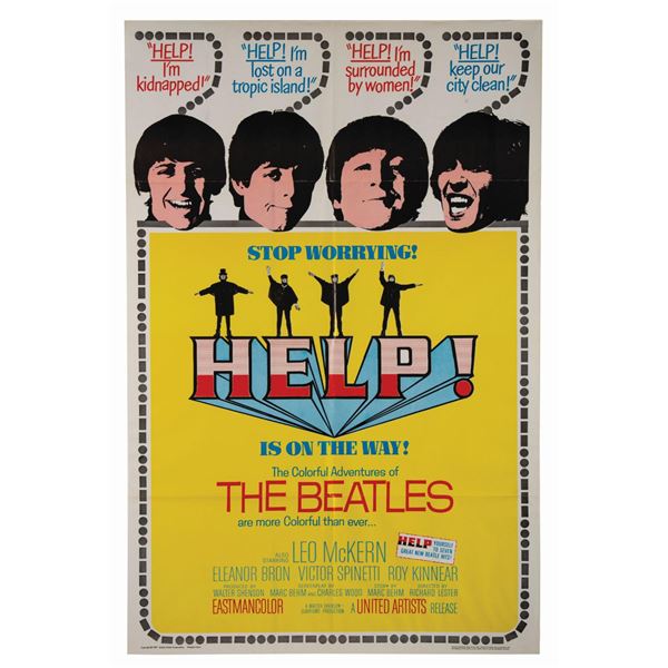 Help! Beatles One Sheet Poster.