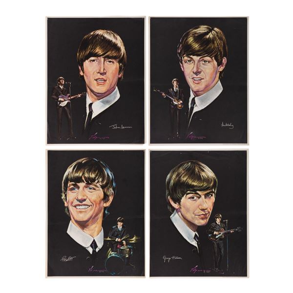 (4) Beatles Volpe Prints.