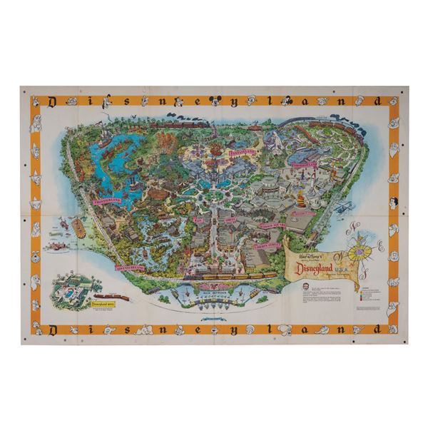 1958-B Disneyland Souvenir Map.