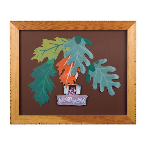 Splash Mountain Framed Leaf Set.