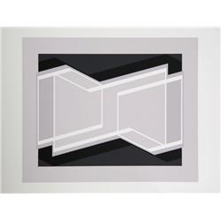 Josef Albers, Geometric Op-Art Silkscreen