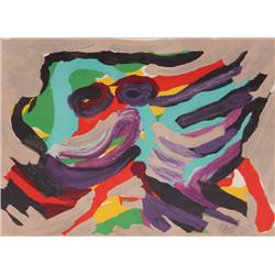 Karel Appel, Fantastic Animal, Lithograph