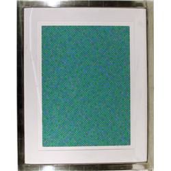 Tony Bechara, Blue City, Framed Serigraph