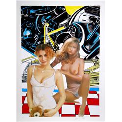 Gianni Bertini, Bambole, Nude Italian Serigraph