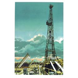 Tom Blackwell, Oil Well, Serigraph
