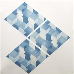 Mel Bochner, Geometric Op-Art, Serigraph