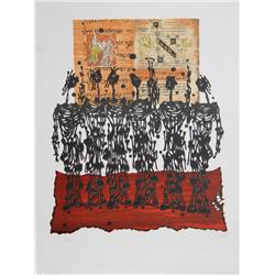 Moshe Castel, El Ritual, Lithograph