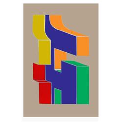 Chryssa, Times Square, Greek Serigraph