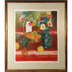 Paul Collomb, Still Life, French Lithograph
