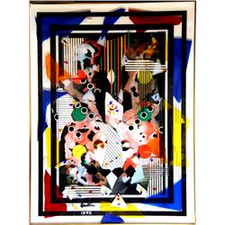 Max Epstein, Abstract Plexi-Glass Collage