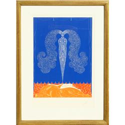 Erte, Le Rideau de L'Hiver, Serigraph