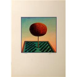Rudolf Hausner, Tree, Serigraph