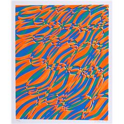 Stanley Hayter, Aquarius, Silkscreen