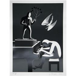 Mark Kostabi, Piano, Serigraph