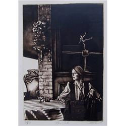 Harry McCormick, The Pub, Etching