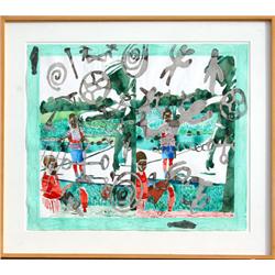 James Meyer, Food Chain, Folk Watercolor