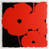 Image 1 : Donald Sultan, Three Red Poppies, Silkscreen