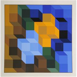 Victor Vasarely, Op-Art Serigraph