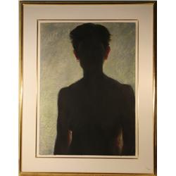 Mary Joan Waid, Light, Nude Pastel Drawing