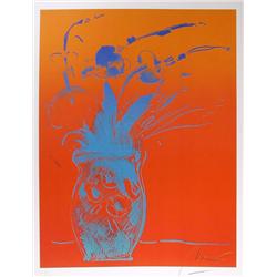 Peter Max, Blue Vase, Lithograph