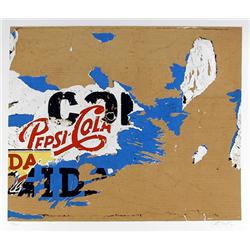 Mimmo Rotella, Pepsi, Serigraph