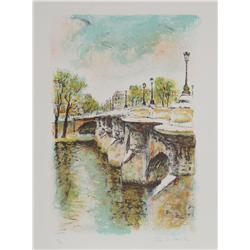Ira Moskowitz, Bridge, Lithograph