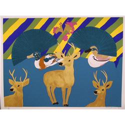 Hunt Slonem, Deer, Serigraph