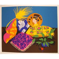 Hunt Slonem, Anthurium, Serigraph