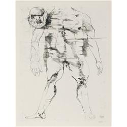 Leonard Baskin, Headless, Etching