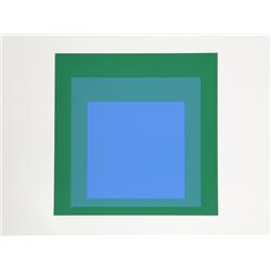Josef Albers, Abstract Op-Art Silkscreen