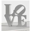 Image 1 : Robert Indiana, Silver Love Sculpture