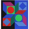 Image 1 : Victor Vasarely, Lapidre Caruegue, Serigraph