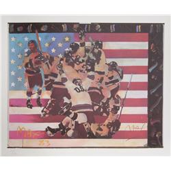 Peter Max, Miracle on Ice 1, Lithograph
