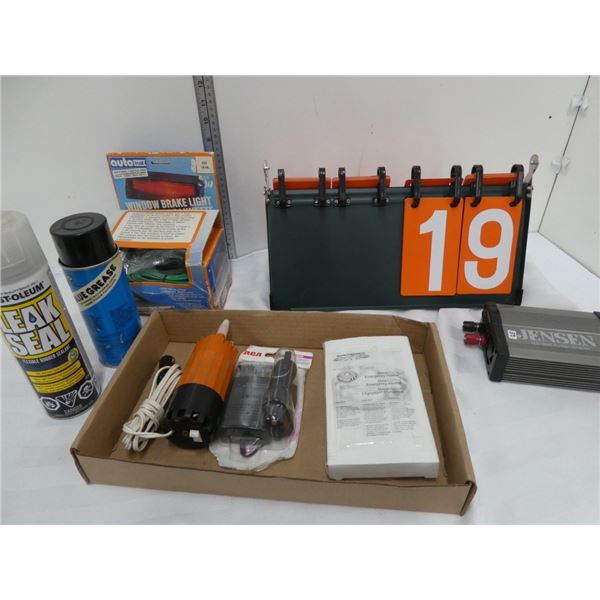 leak seal, grease, window brake light, inverter