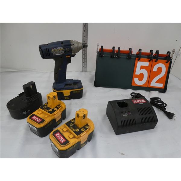 Ryobi drill 18V battery-powered