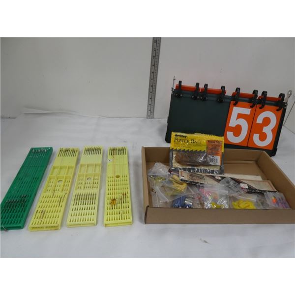 assorted fishing supplies