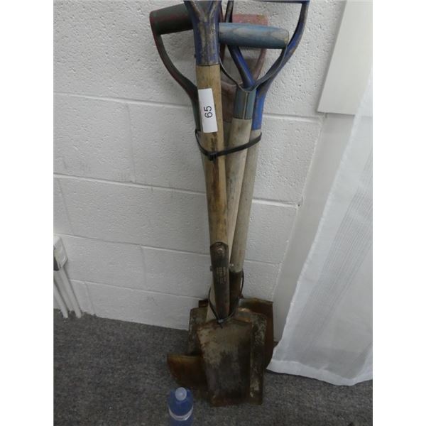 assorted shovels