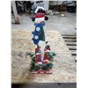Image 1 : wooden snowman decoration