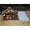 Image 1 : nativity scene (some loose figures) & cherub fabric