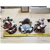 Image 1 : 3 piece Christmas village pieces