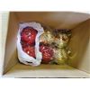 Image 3 : box of large plastic Christmas ornaments
