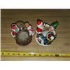 Image 2 : 2 Christmas candle holders