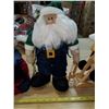 Image 2 : sitting snowman & standing Santa & rocking horse snowman