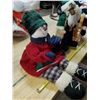 Image 4 : sitting snowman & standing Santa & rocking horse snowman