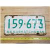 Image 1 : 1966 sask license plate