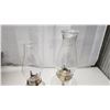 Image 4 : Antique 2 Clear Glass Oil lamps