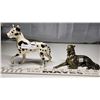Image 2 : Antique Spotted Great Dane, and Metal Antique Hound (heavy)