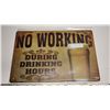 Image 1 : 8.5"x11" Tin Sign - No Working