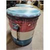 Image 4 : 2 Metal Bar Stools with Storage & Padded seats (Needs Minor Repair - Handles)